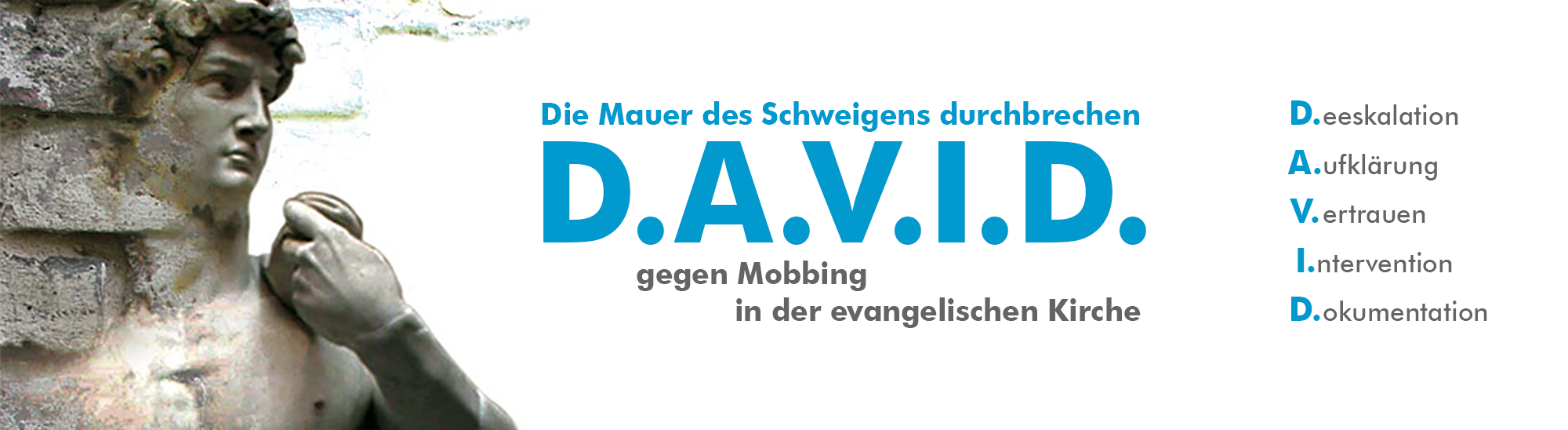 D.A.V.I.D. gegen Mobbing in der evangelischen Kirche